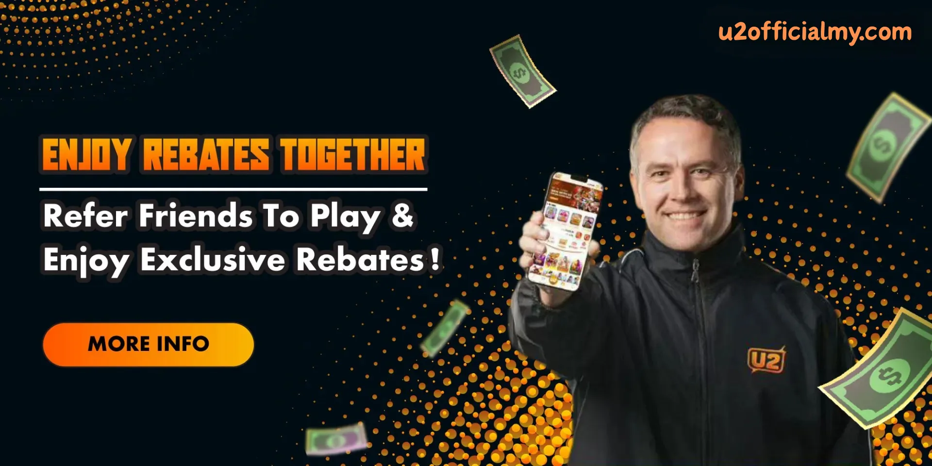 U2 Casino Malaysia welcome bonus banner