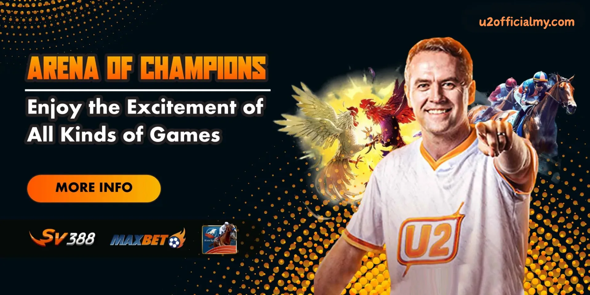 U2 Casino Malaysia slots & live casino banner